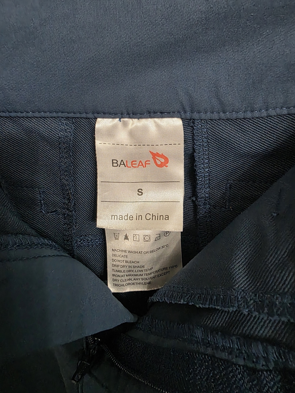 Baleaf Dark Navy Performance Riding Tights - Picture 4 of 5
